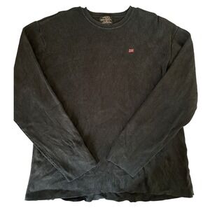 Polo Jeans Co.‎ Ribbed Long Sleeve USA Flag Crew Neck Shirt Sweater Men's XL